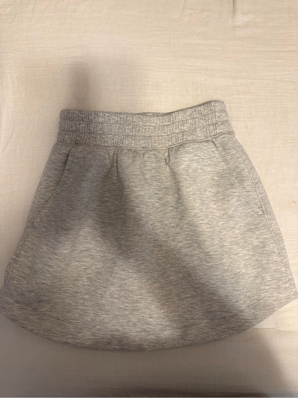 Heather Gray Circle Skirt with Elastic Waist